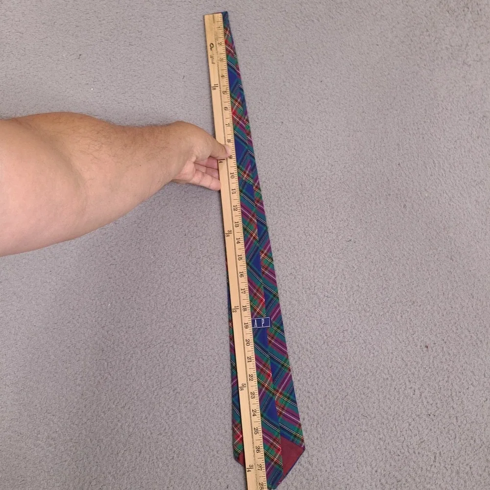 Vintage‎ Gap Necktie Tie Men's Tartan Plaid Made in USA Cotton